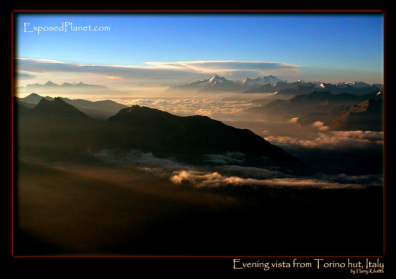 View from Torino Hut, Italy