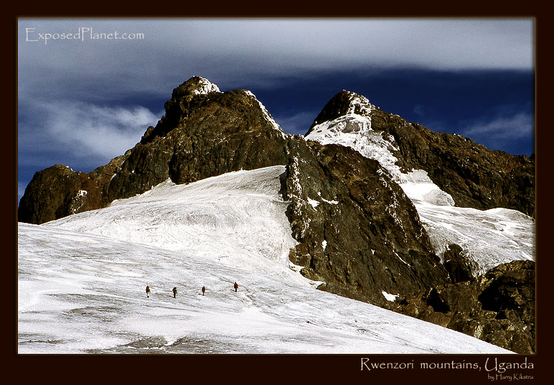 Glaciers on the Rwenzori mountains, Uganda