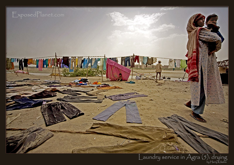 Laundry service in Agra, part 5: drying