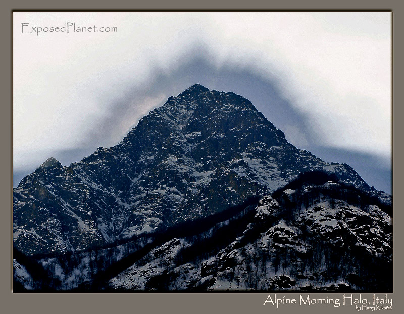 Alpine morning Halo, Italy