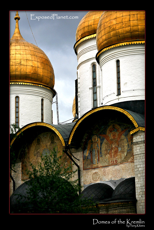 Kremlin domes close-up