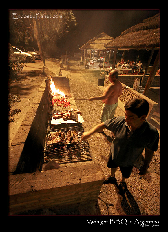 Midnight Barbeque in San Juan, Argentina