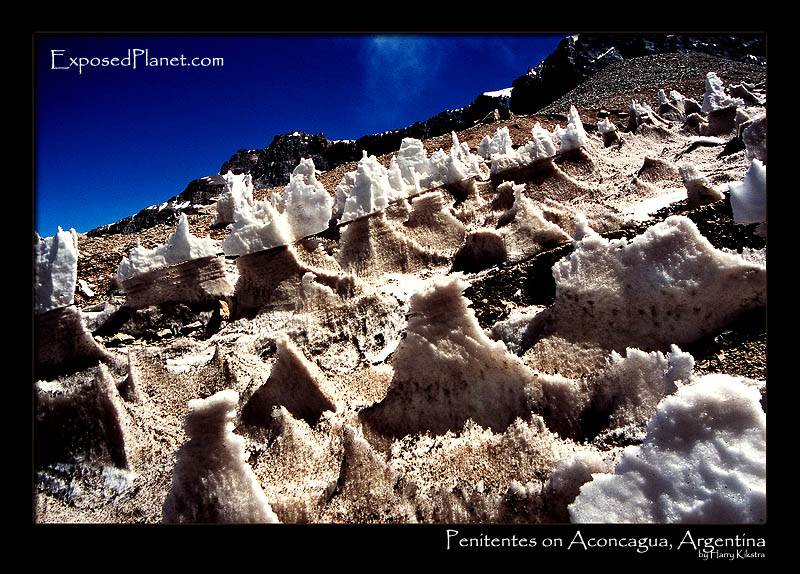 Penitentes on Aconcagua, Argentina