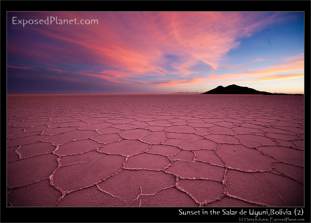 Sunset in the Salar de Uyuni, Bolivia (2)