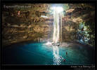 Swimming in the Cenote, Yucatan