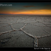 Sunset in the Salar de Uyuni, Bolivia