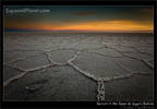 Sunset in the Salar de Uyuni, Bolivia