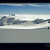 Climbers with sleds on Antarctica