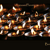 Buddhist Butterlamps at Swayambunath temple, Kathmandu