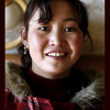 Chinese Waitress in Nyalam restaurant, Tibet