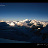 Shadow of Everest at sunrise