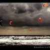 Kitesurfers in the Netherlands