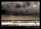 Kitesurfers in the Netherlands