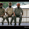 Indian tourists in Dharamsala, India