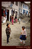 Kids playing on street in Phakding, Nepal