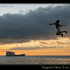 Flying kid in Stone Town, Zanzibar