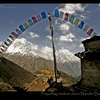 29th Prayerflags Rainbow above Namche Bazaar, Nepal