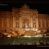 Trevi fountain at night in Rome, Italy