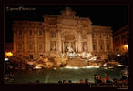 Trevi fountain at night in Rome, Italy