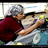 Woman selling fruit in Kislovodsk